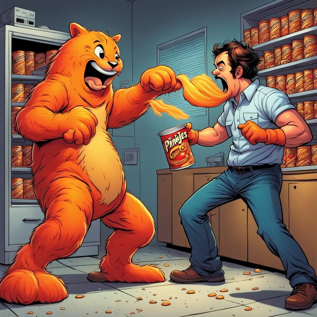 Epic Battle: Chester the Cheeto vs Pringles Guy