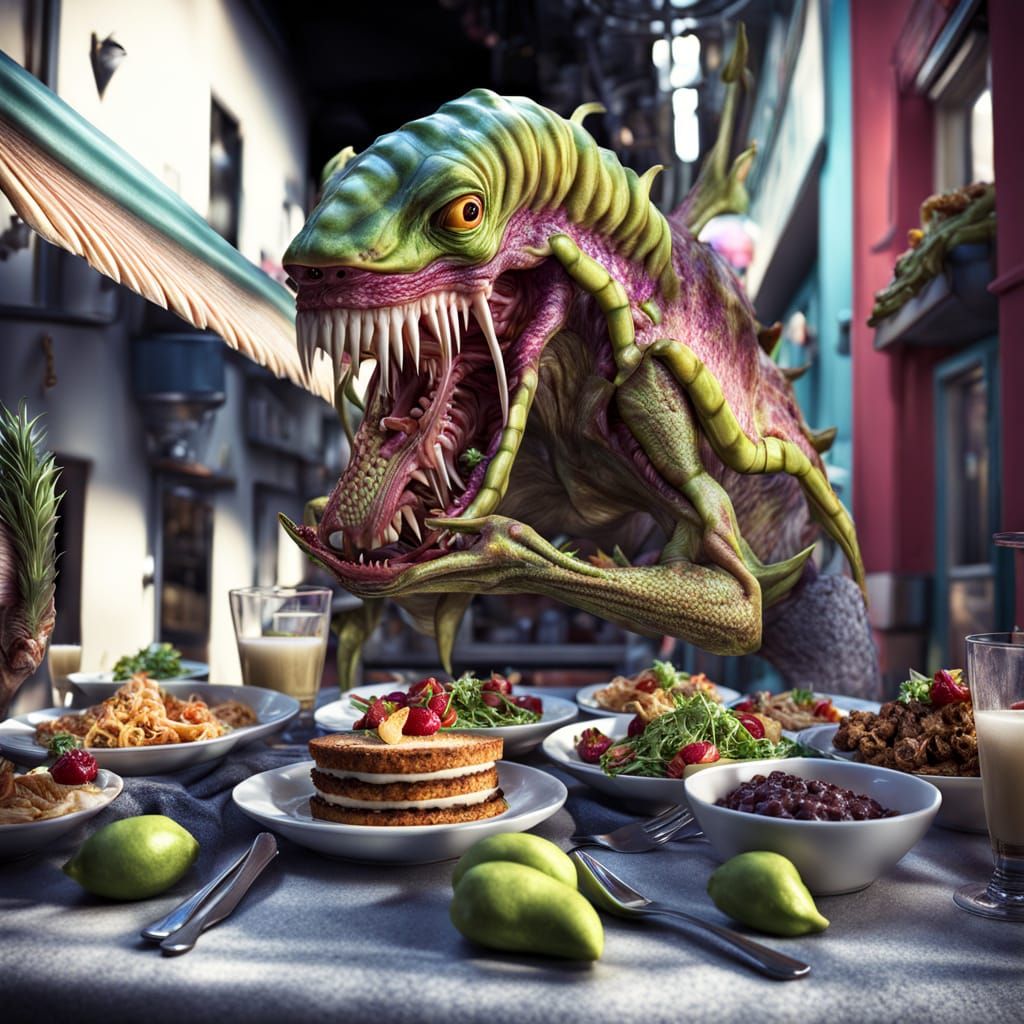 If this guy's coming, double-up on grubs, crickets and hoppers...