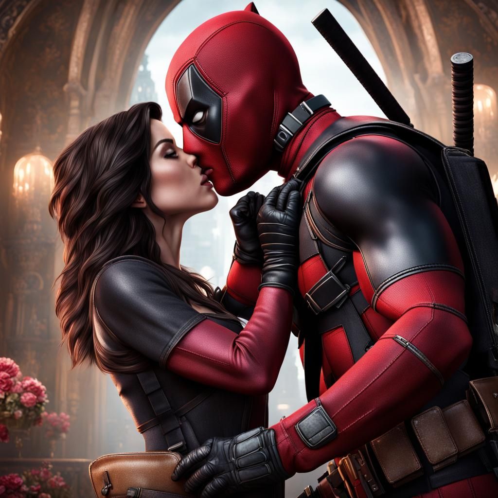 Miranda Cosgrove and Deadpool: Detailed Matte Painting