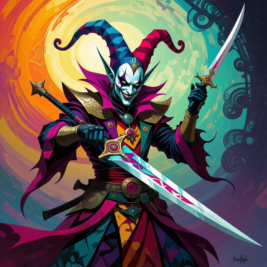 Cegorach,the Great Harlequin, the Laughing God