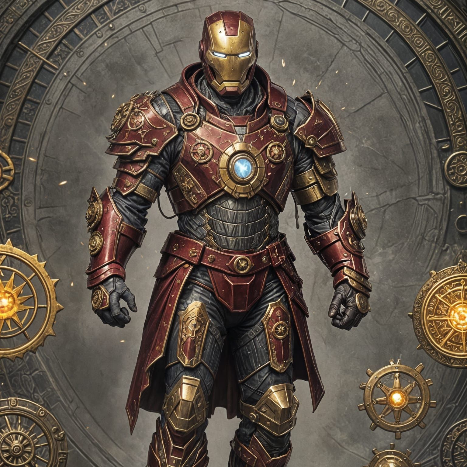 Ironman as Medieval Artificer in D&D Style