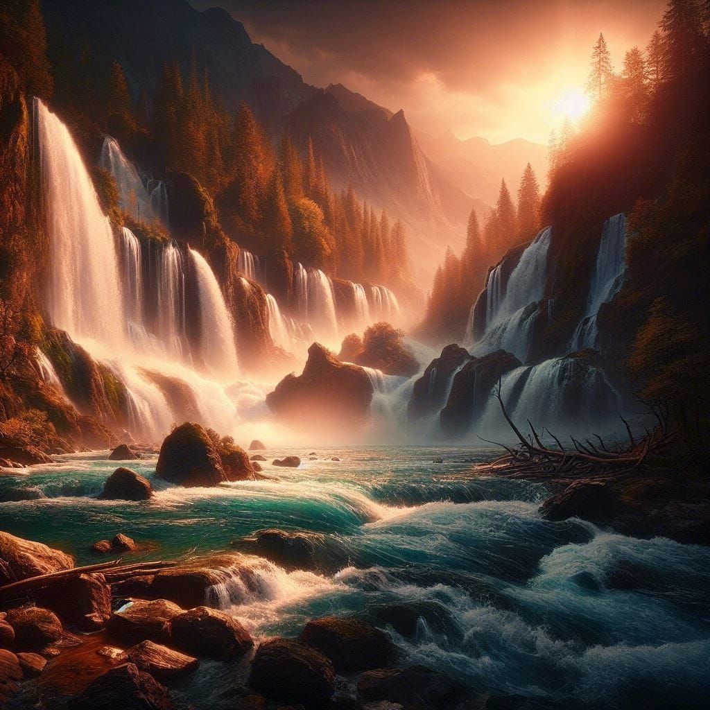 waterfalls