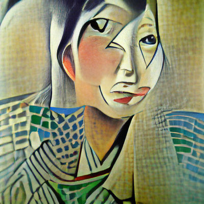 Elegant Japanese Woman Portrait