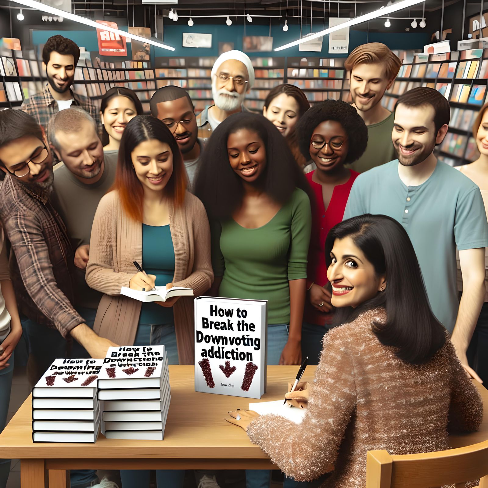 How to Break the Downvoting Addiction New York Times Bestseller Book Signing