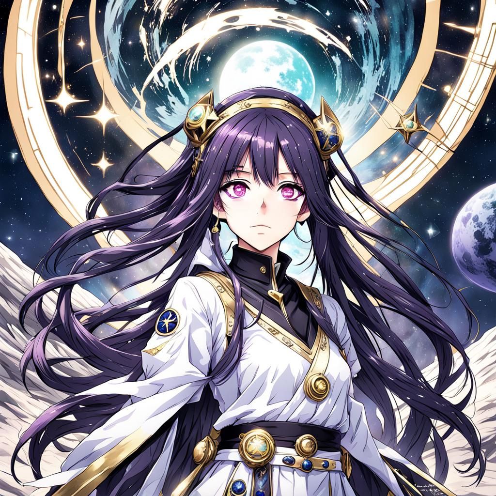 Anime Princess with Psychic Powers on the Moon