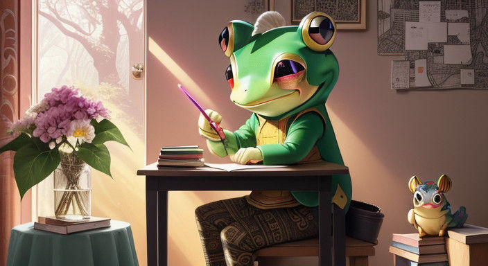 Chibi Frog Family's Enchanted Musical Adventure in Vibrant N...