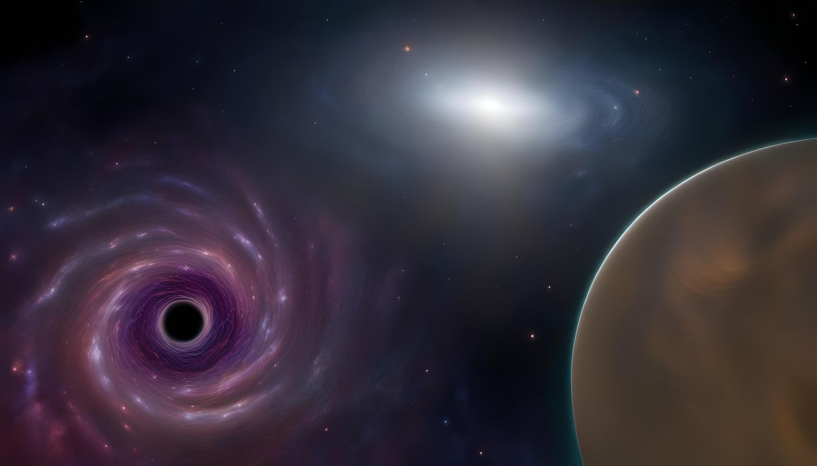 Black Hole Warps Space-Time in Solar System