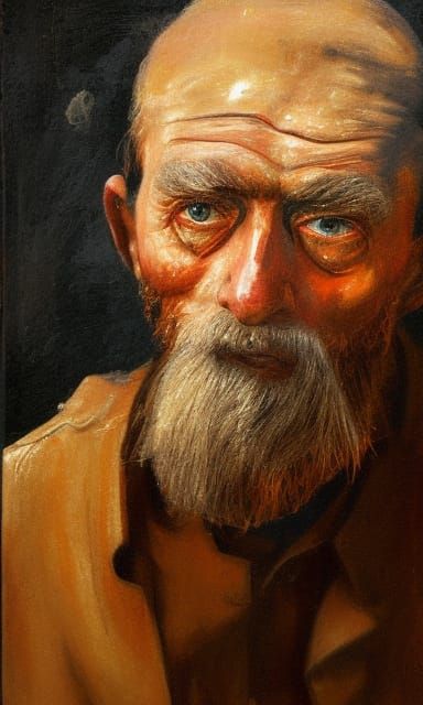 Weathered Veteran: A Portrait of Resilience