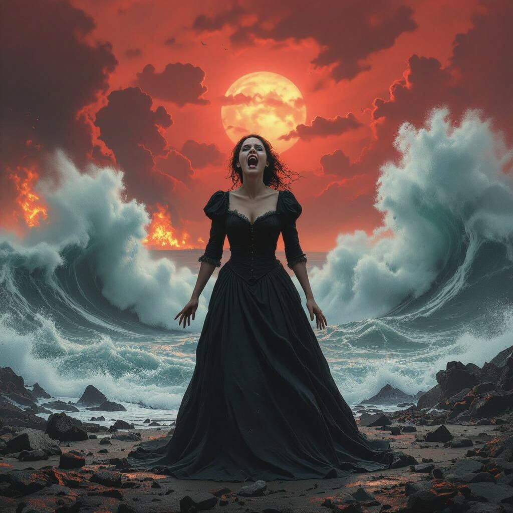 Apocalyptic Storms: Nature's Fury Unleashed in Fiery Skies