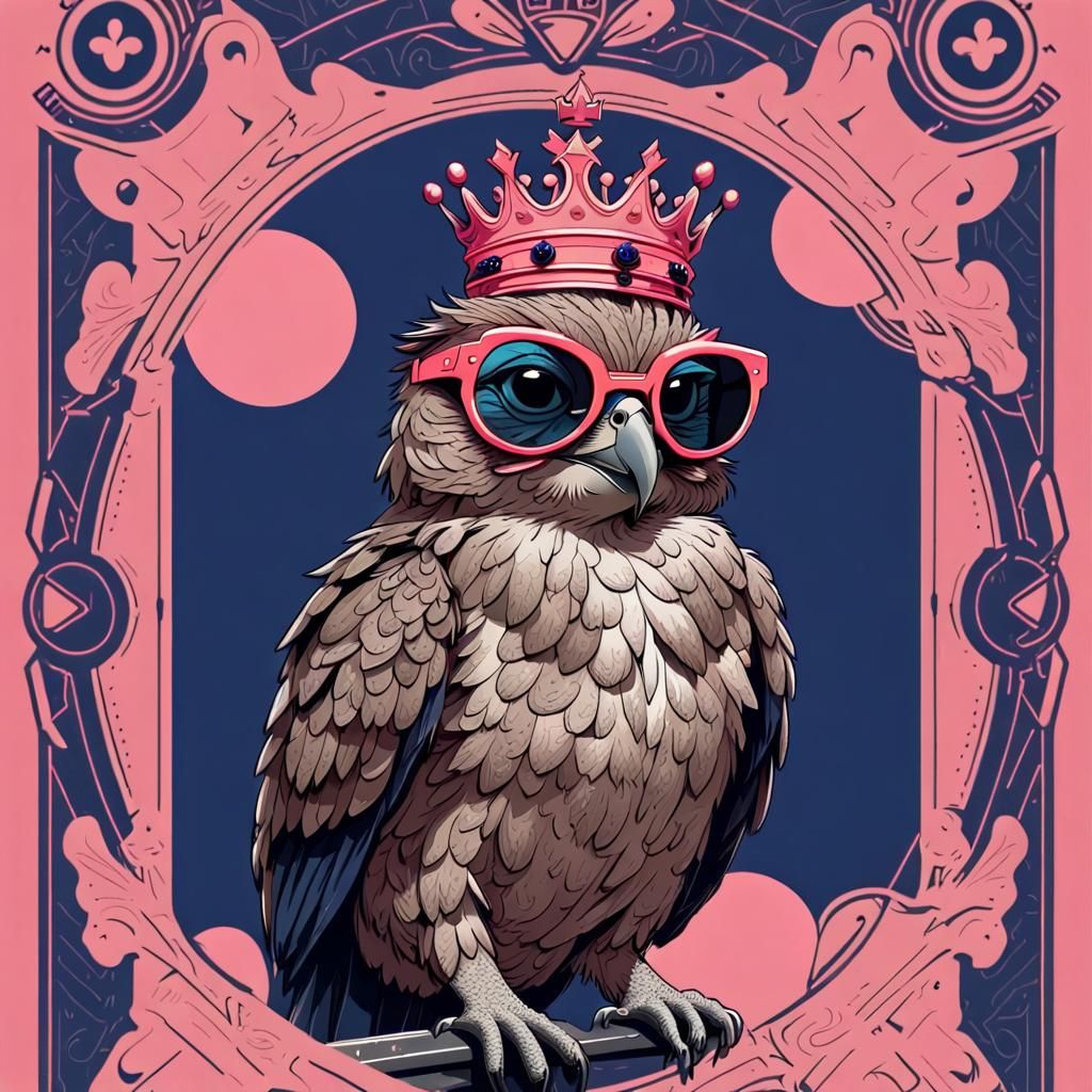 Victorian Potoo Bird Embraces Elegance and Quirky Cool