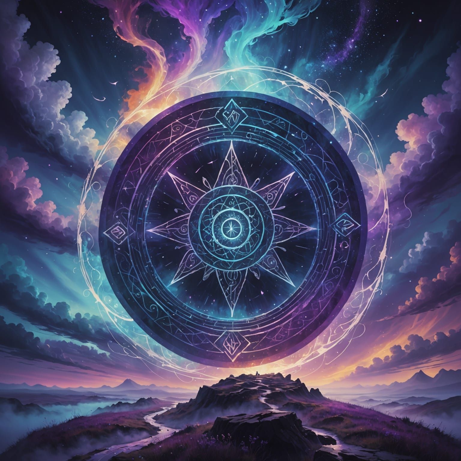 Otherworldly Spiritual Realm in Digital Art Style