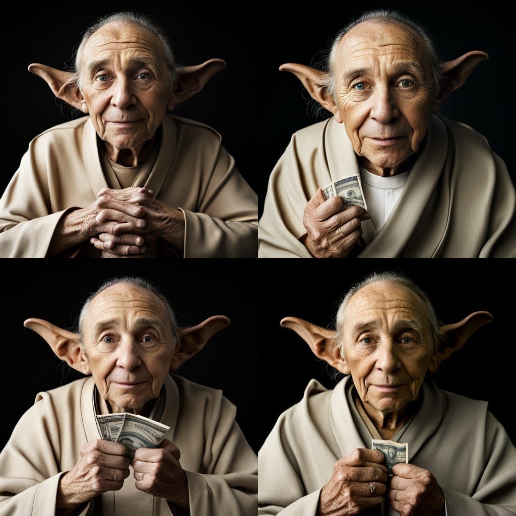 Golden Yoda Ad: Mel Brooks as Monk