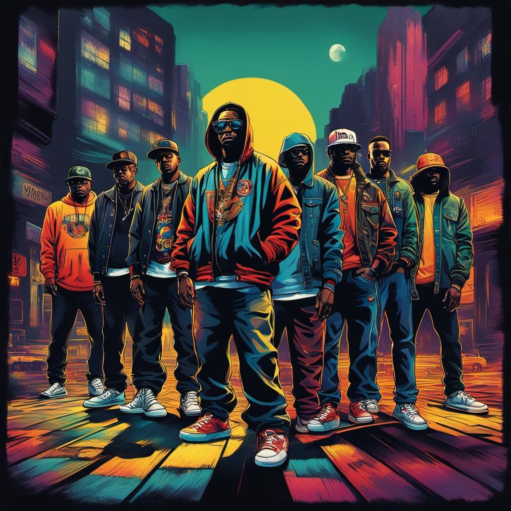 Hip Hop Album Cover Art: Urban Rock Fusion