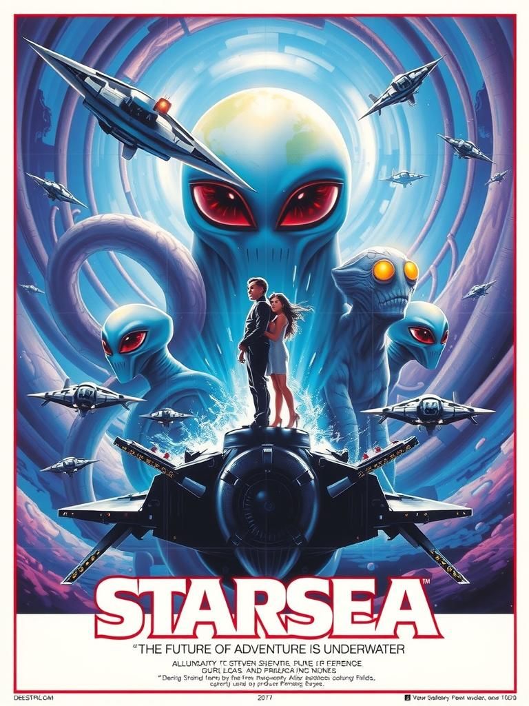Starsea Movie Poster with Aquatic Aliens