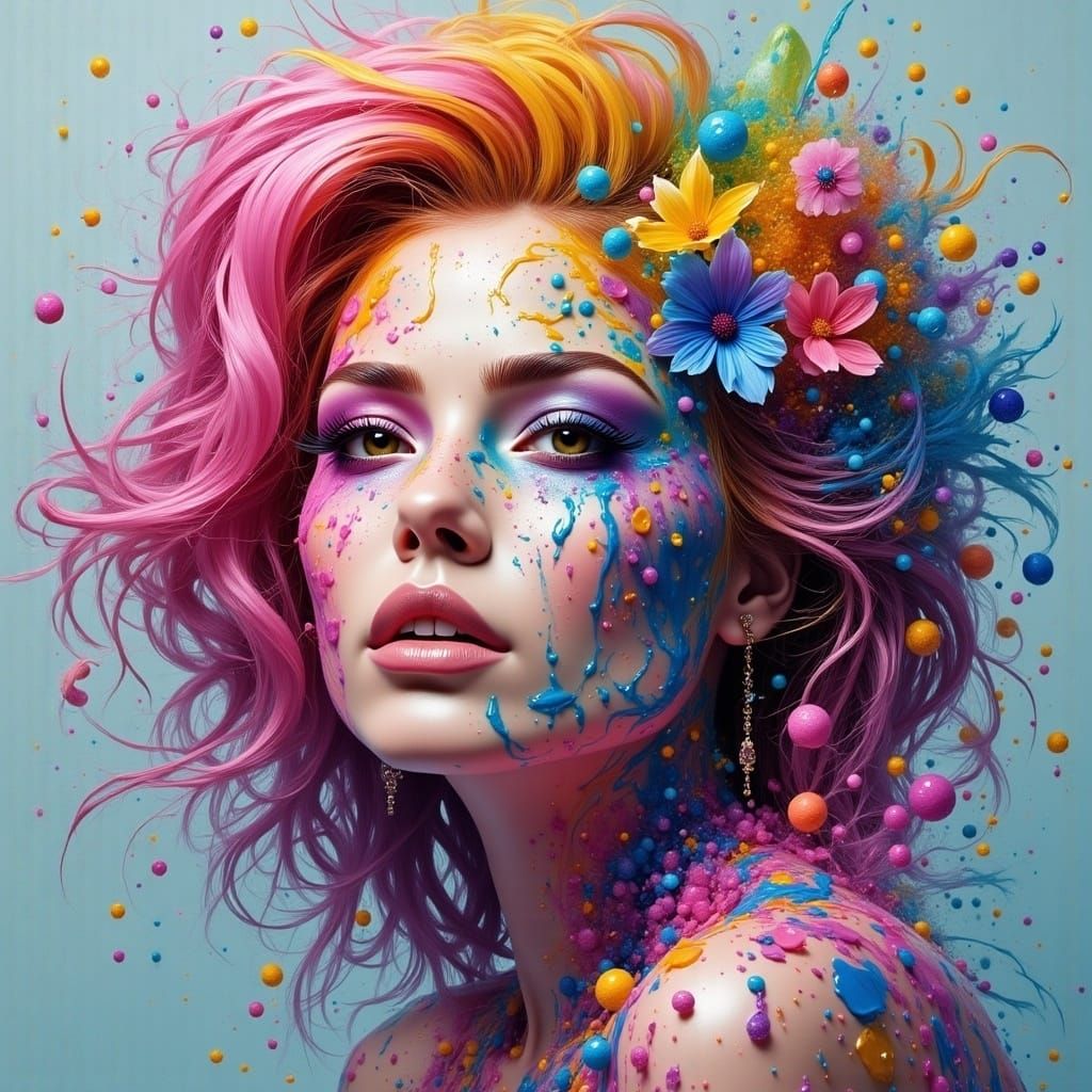 Joyful Scene in Vibrant Colors