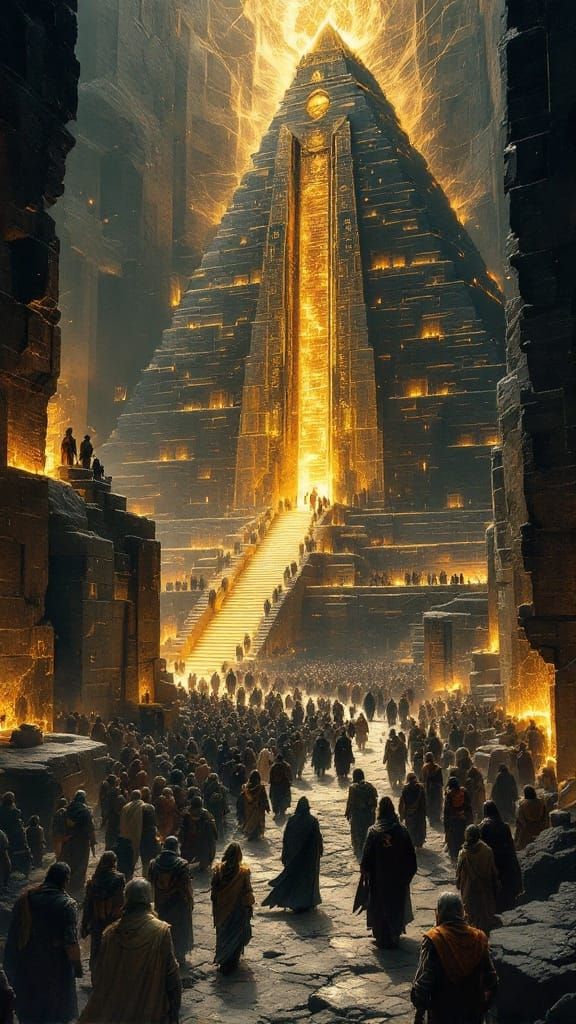 Solemn Procession in Obsidian Ziggurat