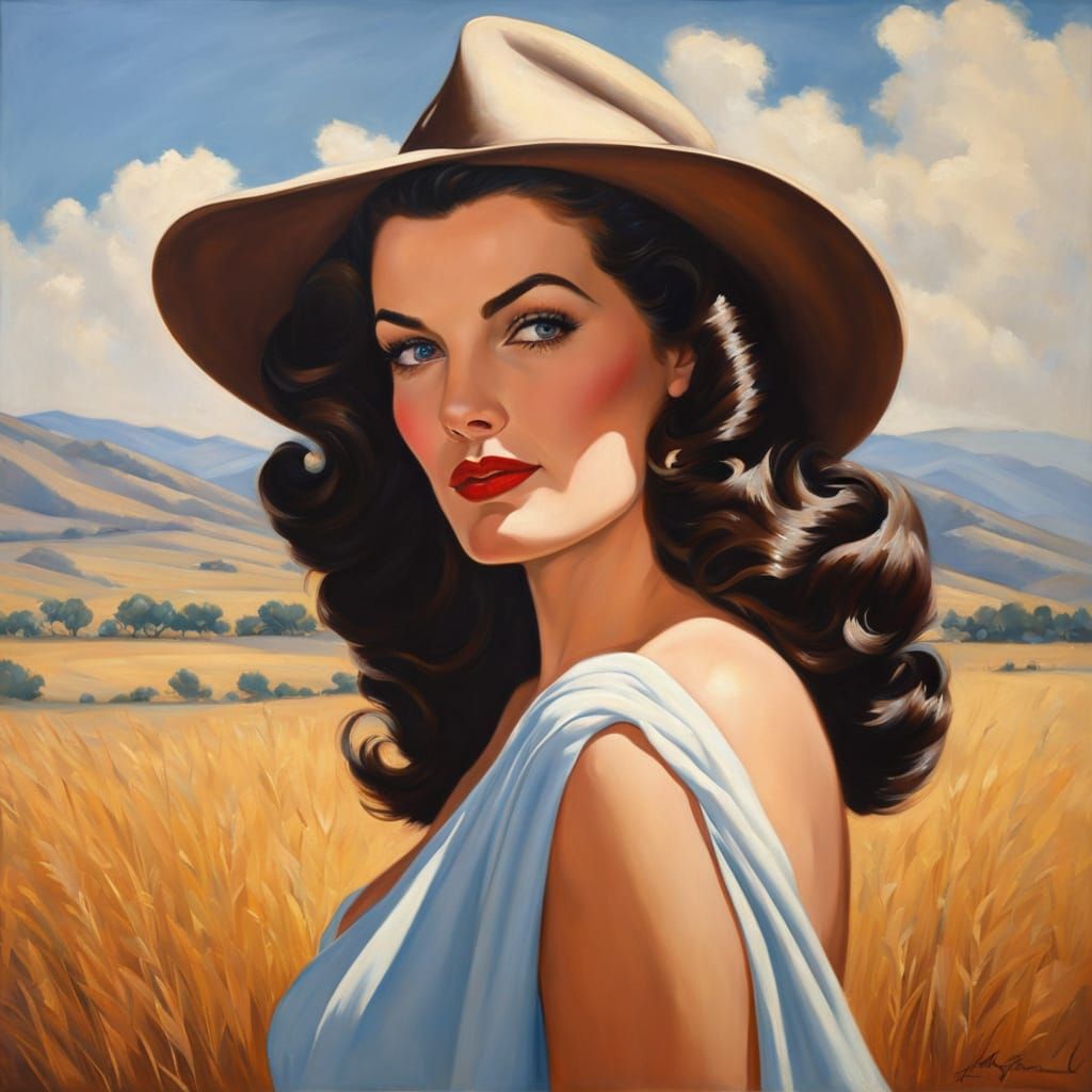 Realistic Portrait in Impressionistic Oil Painting Style