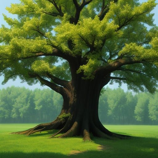 A Majestic Tree in Vibrant Color