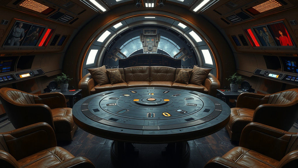 Sci-Fi Dejarik Table in Starship Lounge