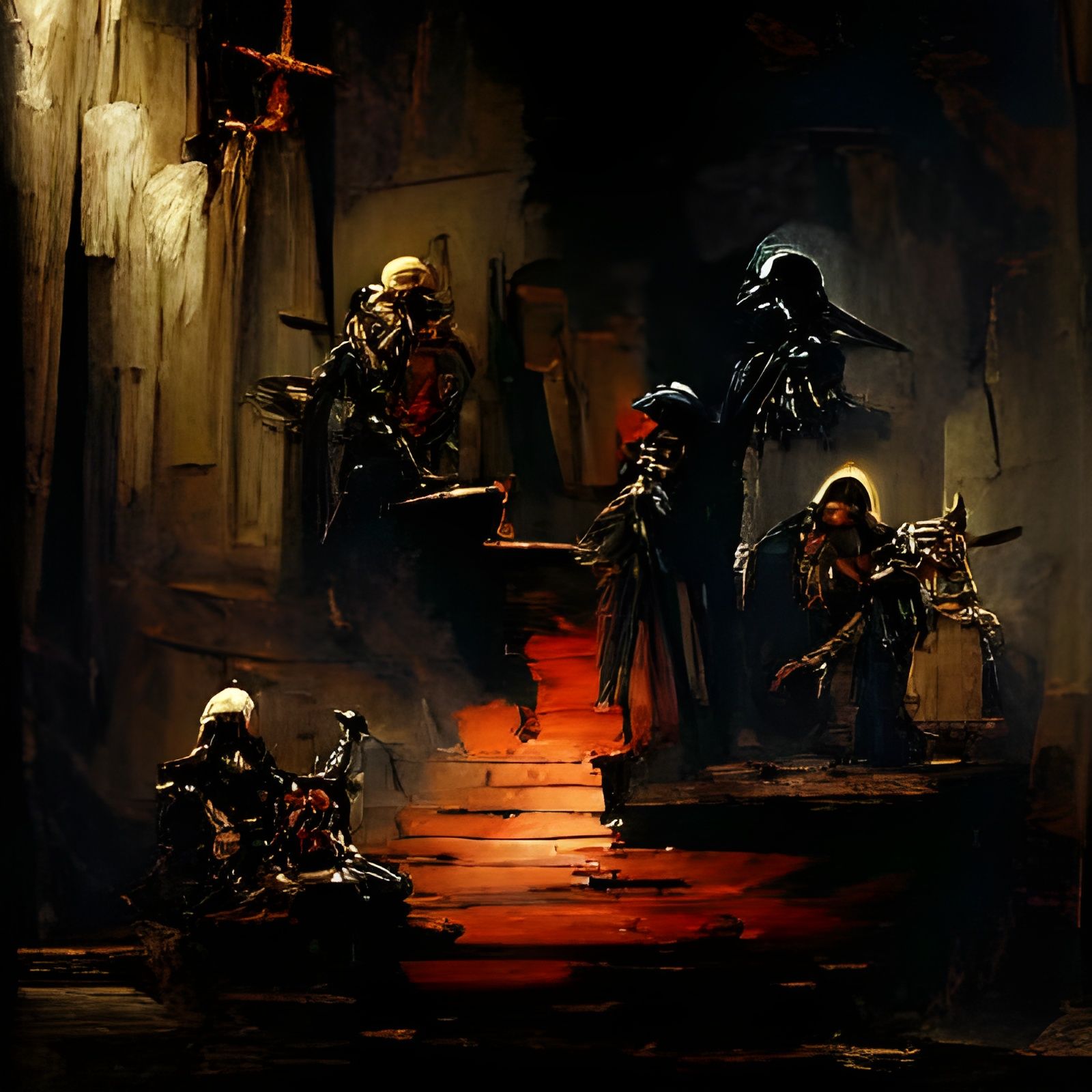 Darkest Dungeon: Oil Painting in Gurney Style