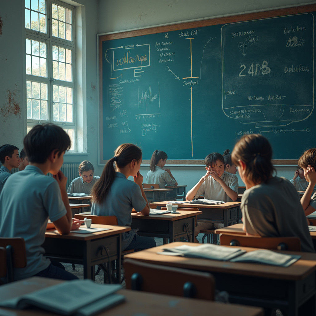 Classroom Skills Gap in Fantasy Concept Art Style