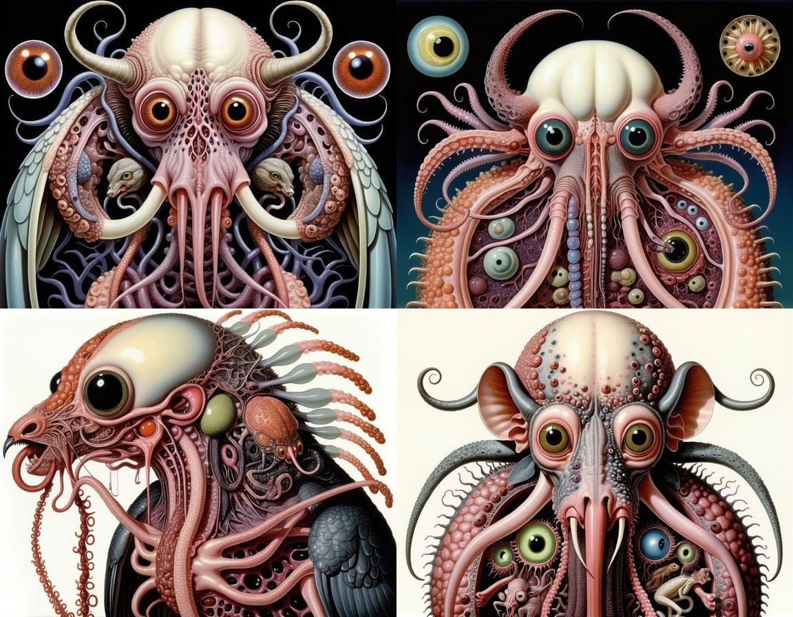 Surreal Macabre Anatomy Art