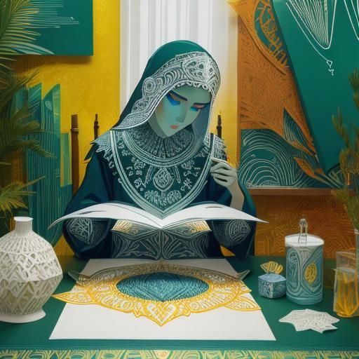 Detailed Paper-Cut Art of SALLIS Sign