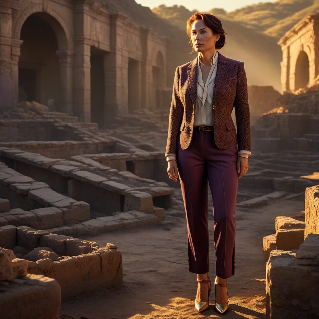 Professor Plum in Oil Painting Style