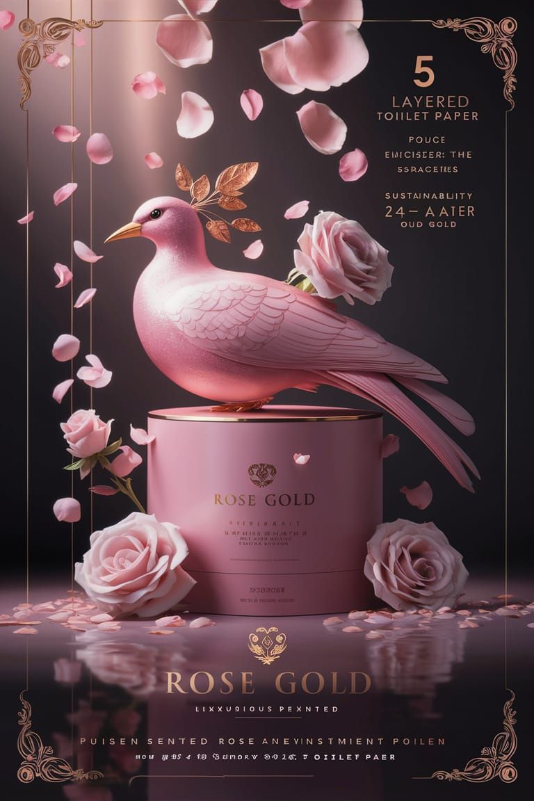 Rose Gold Toilet Paper Advertisement: Ultimate Luxury