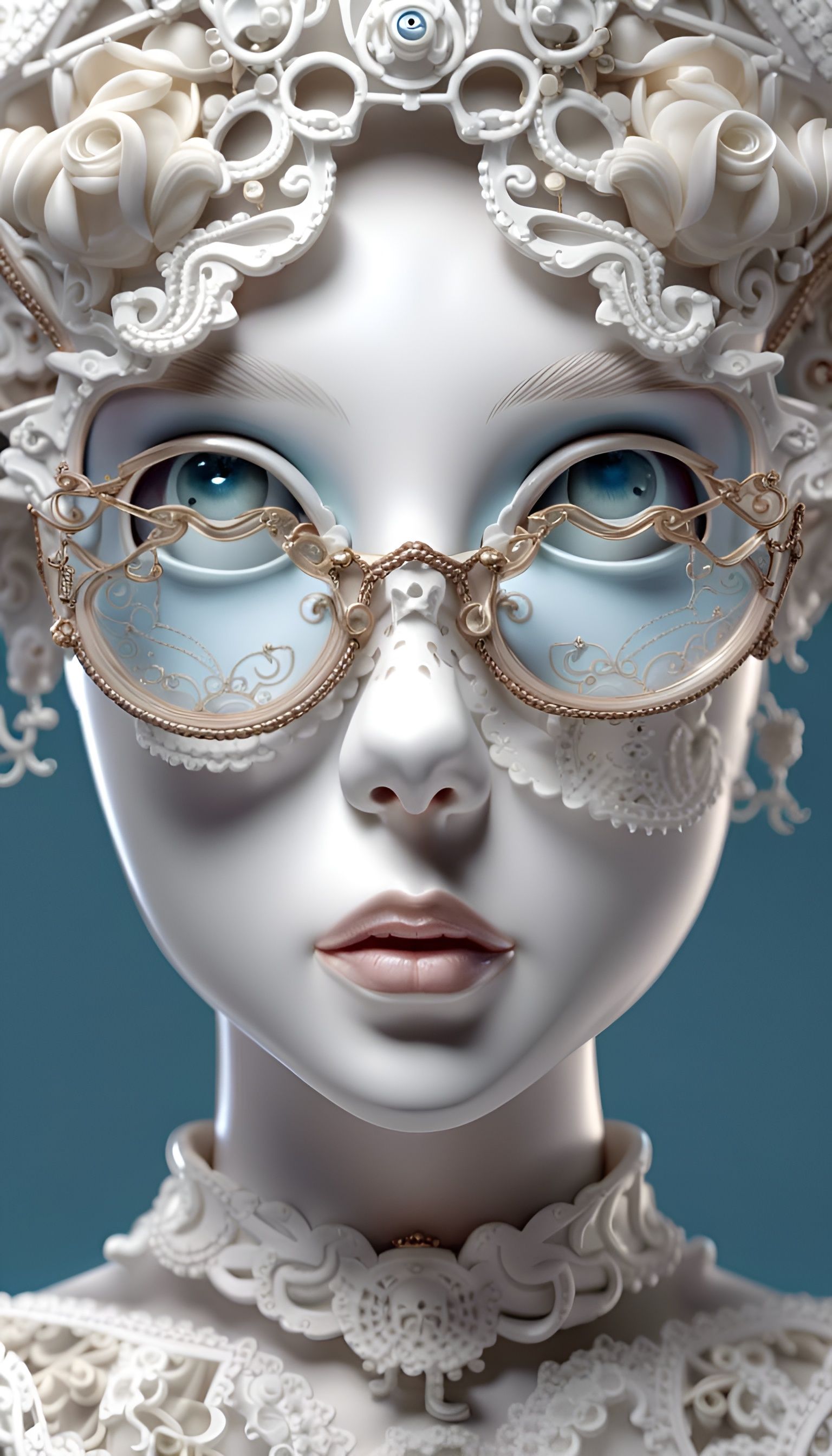 Porcelain Victorian Glasses