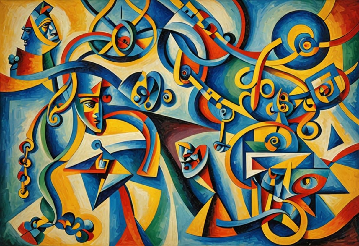 Swirly chunks of cube