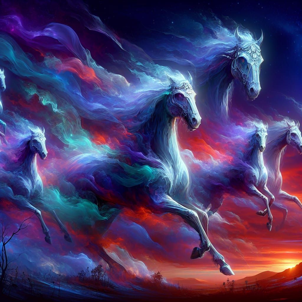 Spirit Of The Horses In The Sky