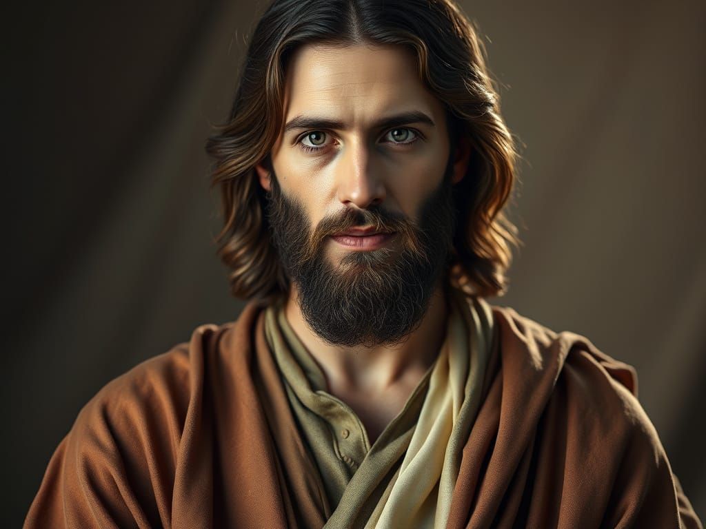 Elegant Jesus Christ of Nazareth in Soft Focus