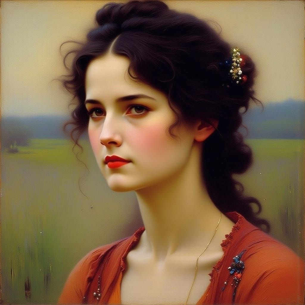 Beautiful Female Portrait with Advanced AI Rendering