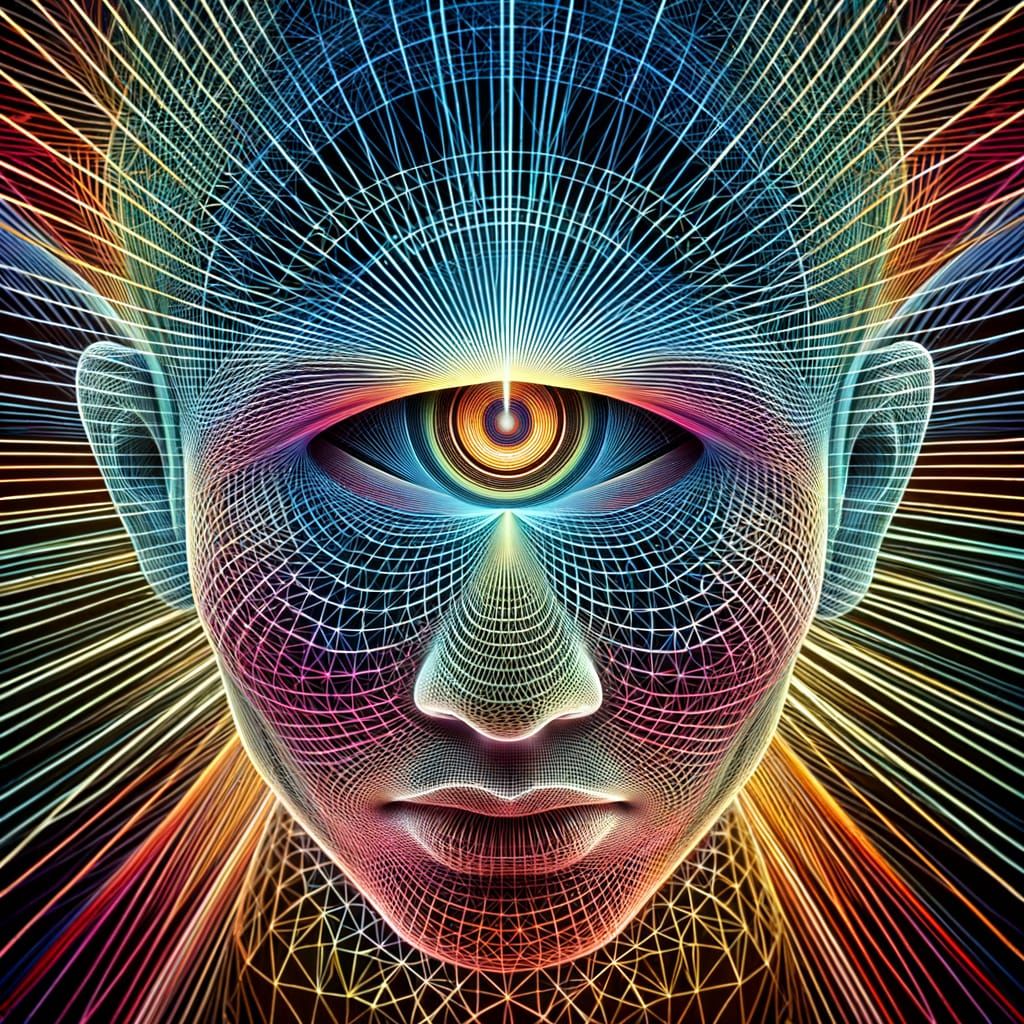 Surreal Spirograph: Infinite Tunnel of the Third Eye