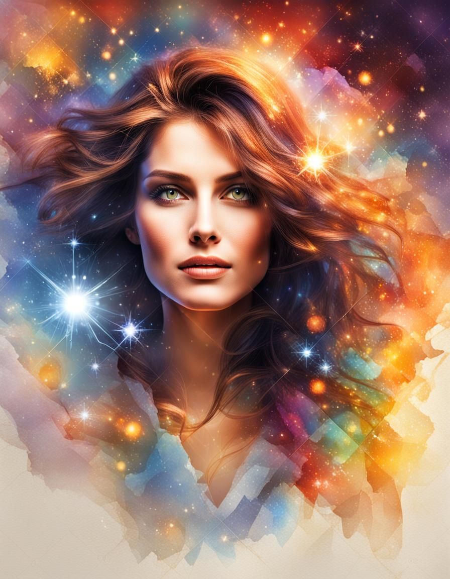 Radiant Woman with Inner Light