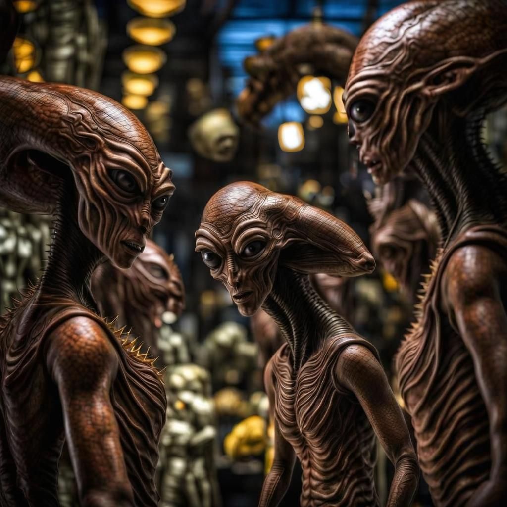 Photorealistic Aliens: Beautiful, Strange, and Emotional