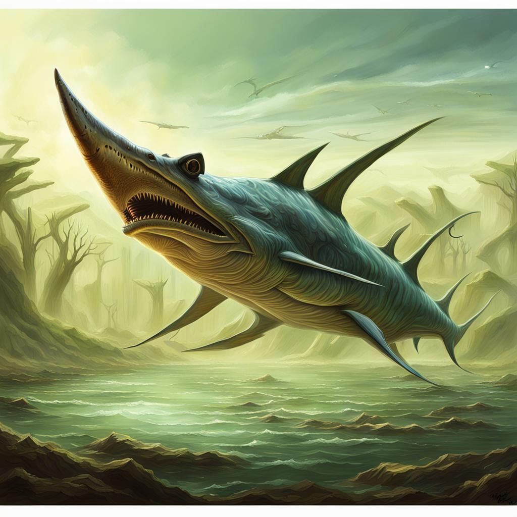 Exotic Alien Ocean World: Speculative Biology Concept