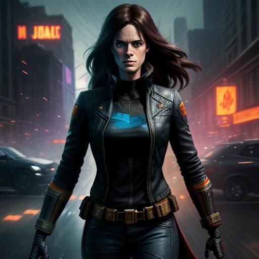 Jessica Jones Superhero Concept Art in 8K