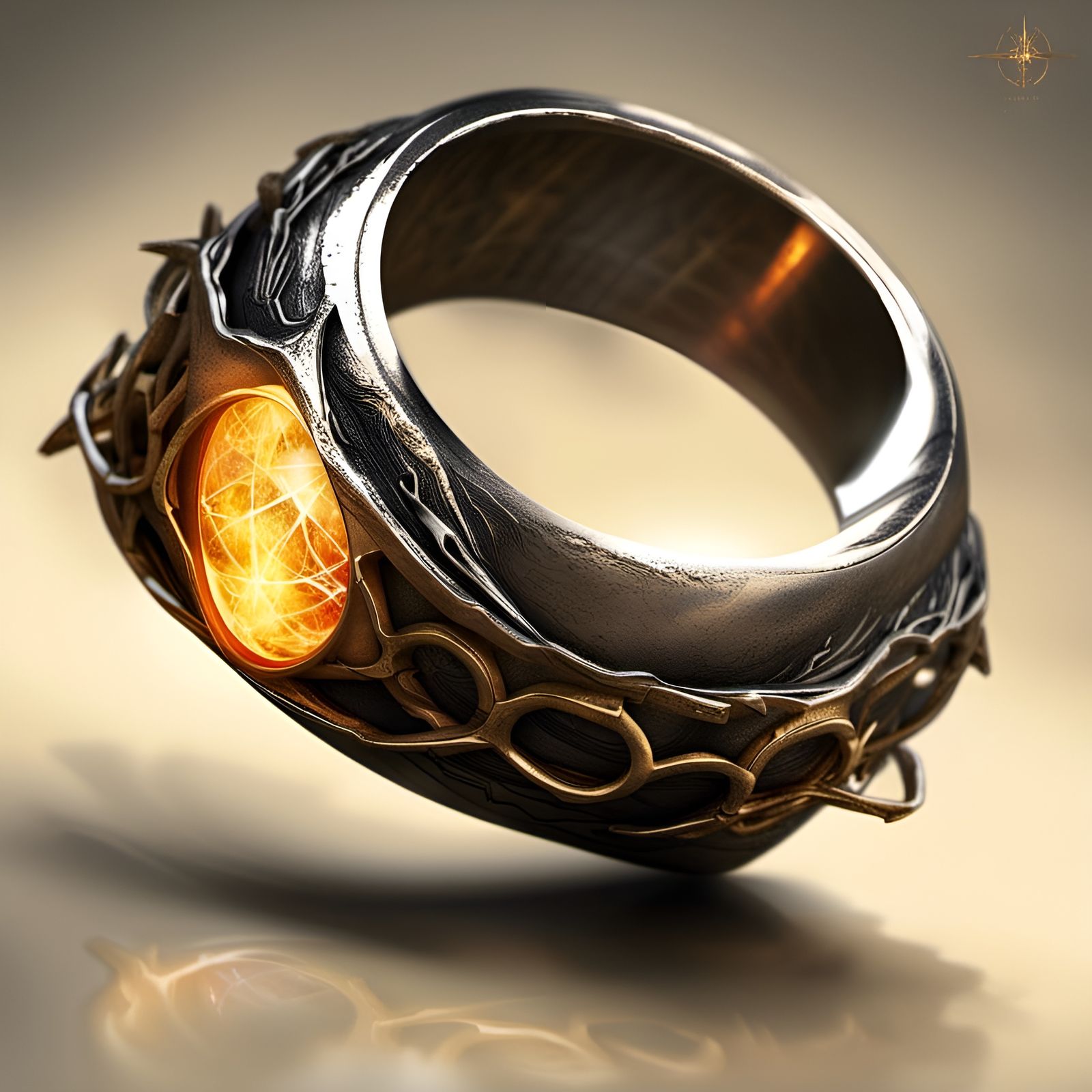 Sauron's One Ring with Dark Powers