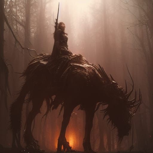 Dark Fantasy Revenant Concept Art in 8k