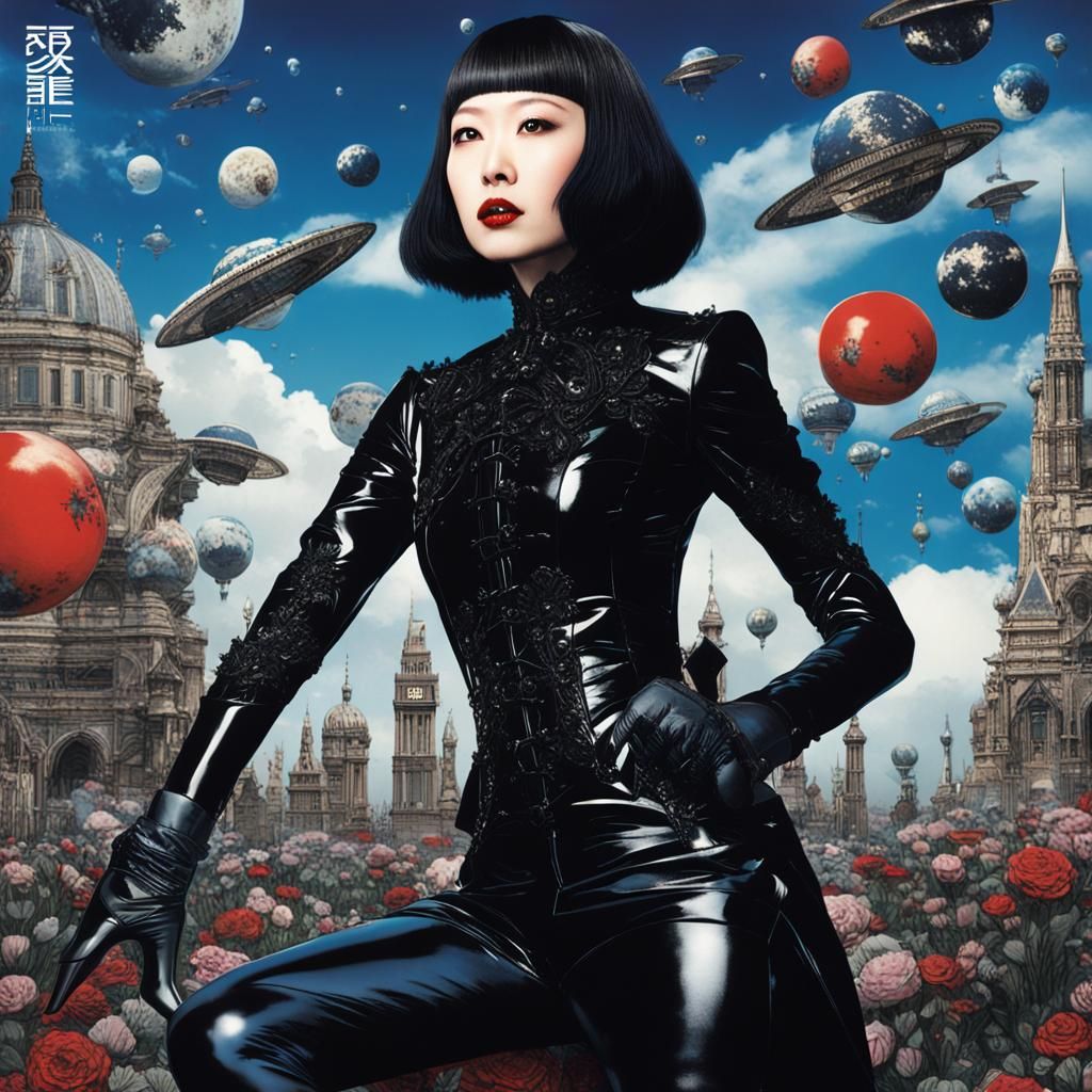 Gothic Politician on Glossy Magazine Cover