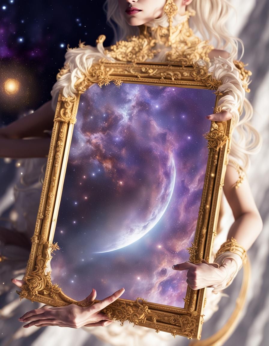 Milky Way Reflected: A Dark Fantasy Concept Art