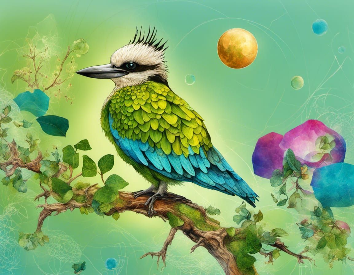 Australian Native Fauna and Flora in Quantum Zentangle