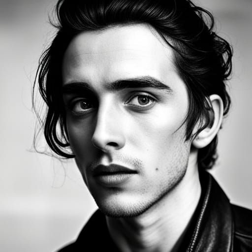 Handsome Vampire with Rose in Dramatic Lighting