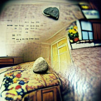 Solitary Stone Figure Waits Patiently