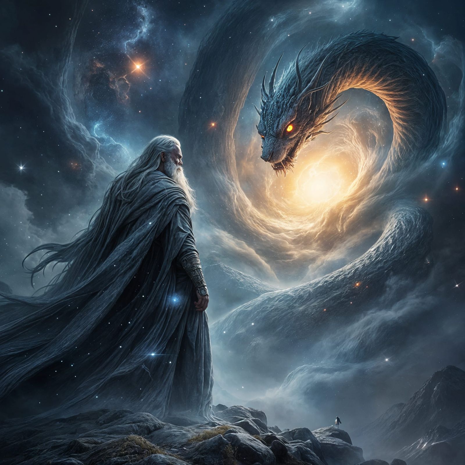 Odin as Spectral Figure in Cosmic Nebula