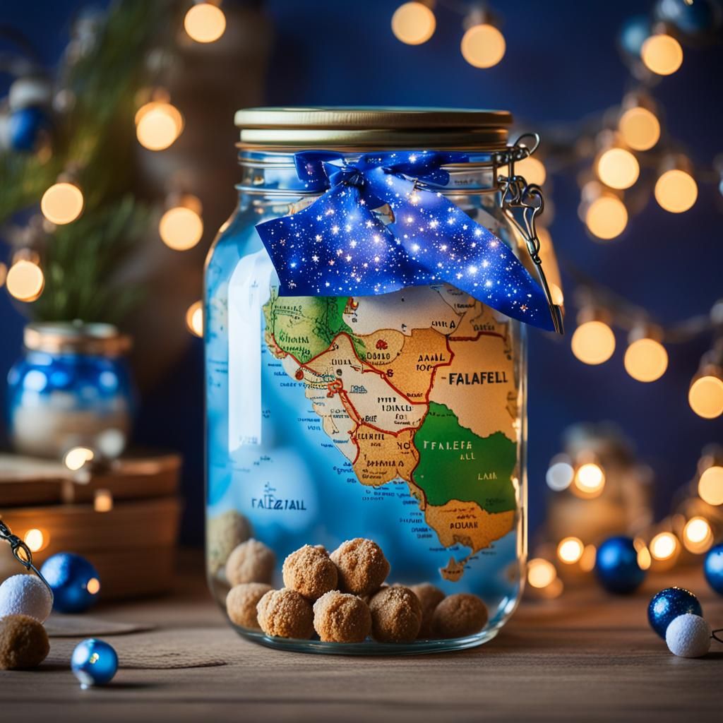 Israel in a Jar: Miniature World with Fairy Lights