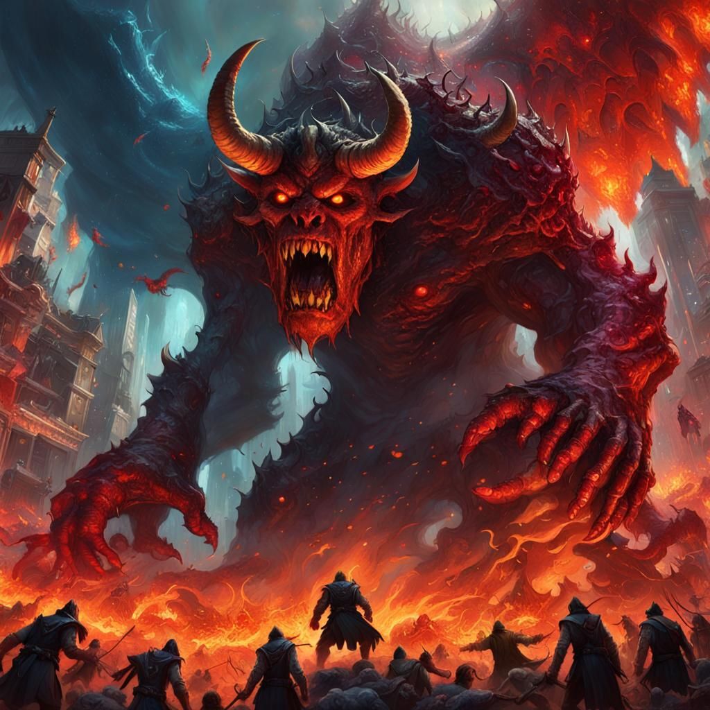 Crushing Mass of Souls Reaching to Demon