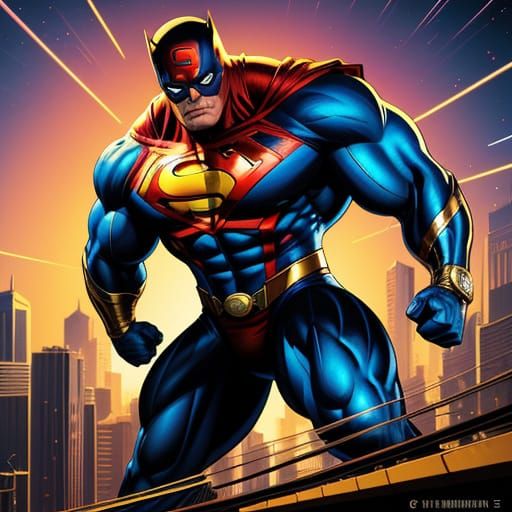 Yamaha Superhero Concept Art in Comic Style